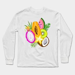 Tropical fruits Long Sleeve T-Shirt